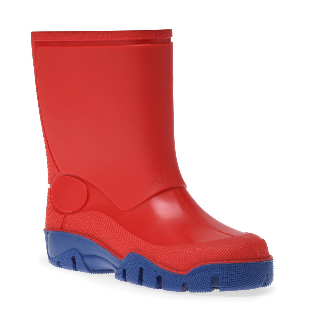 Kinder-Regenstiefel - rot/blau