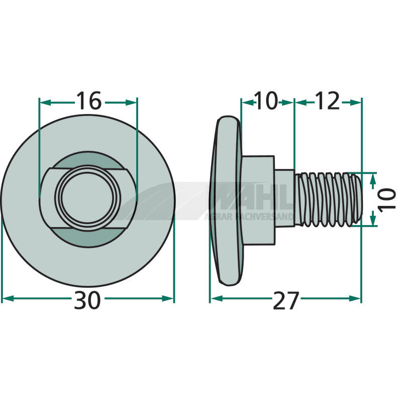 Klingenschraube Ref. 56150100, 80201047