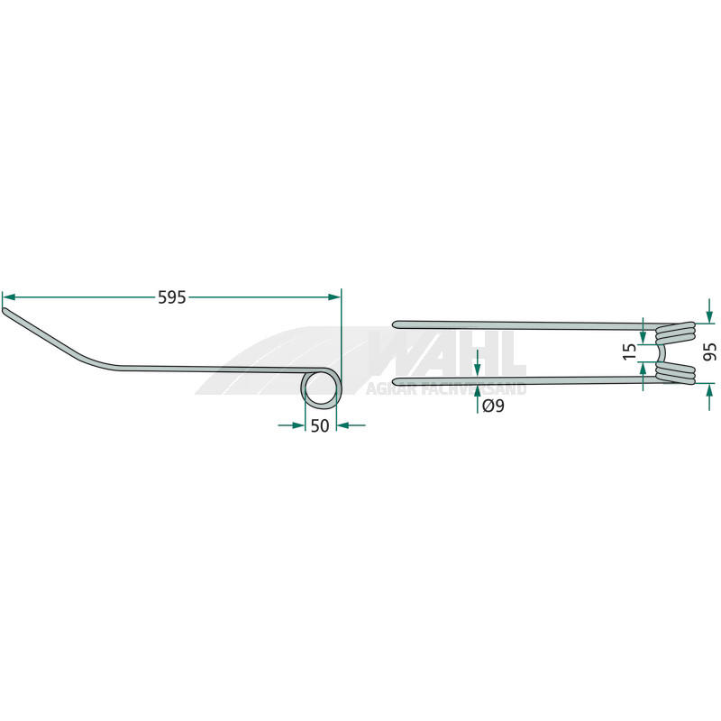 Schwaderzinken 595x95mm