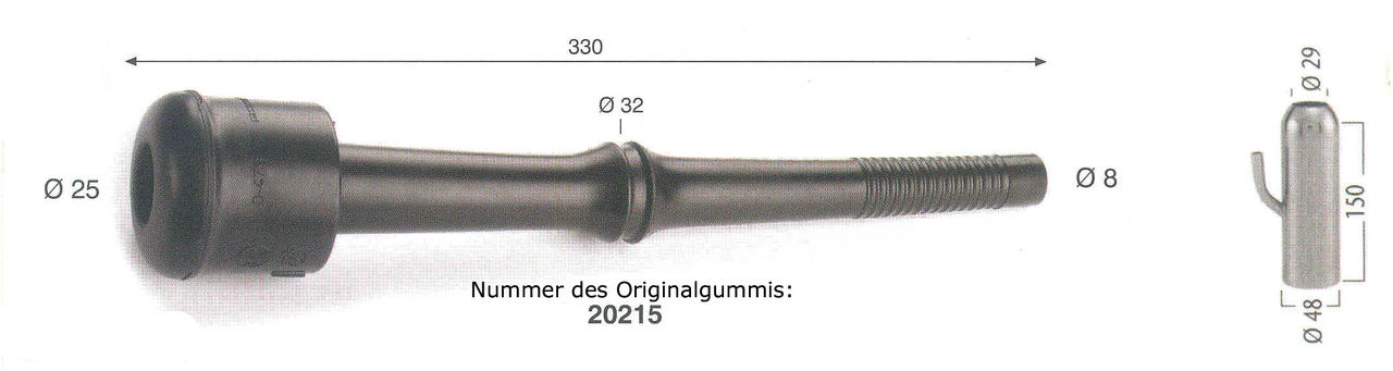 WAHL-Hausmarke Zitzengummi passt für FULLWOOD 20215