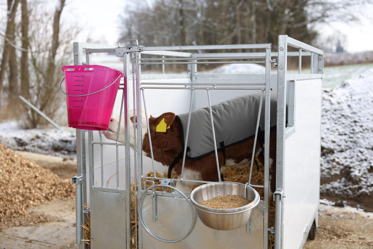 Kerbl Kälberbox Premium mit schwenkbarem Boden