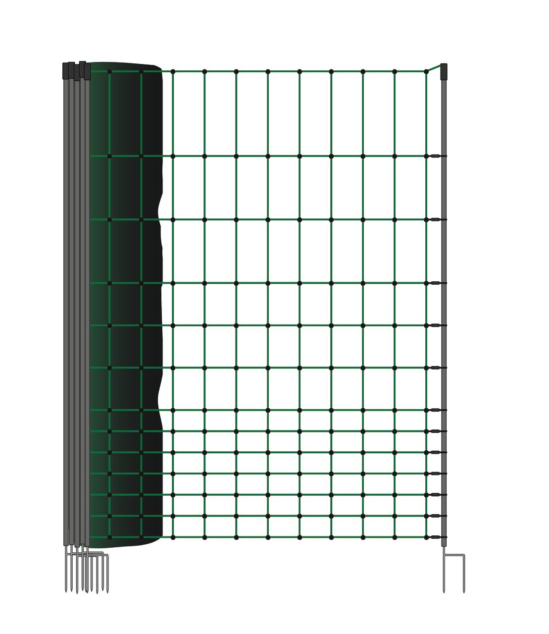 WAHL-Hausmarke Hühnerzaun 110 cm / 25m elektrifizierbar