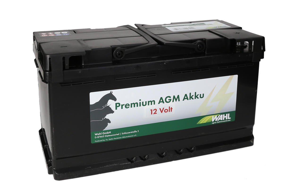 WAHL-Hausmarke 12 Volt Premium AGM Akku - 12 V, 110 Ah