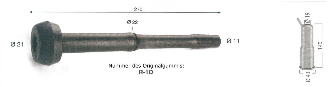 WAHL-Hausmarke Zitzengummi passt für Bou-Matic R-1D