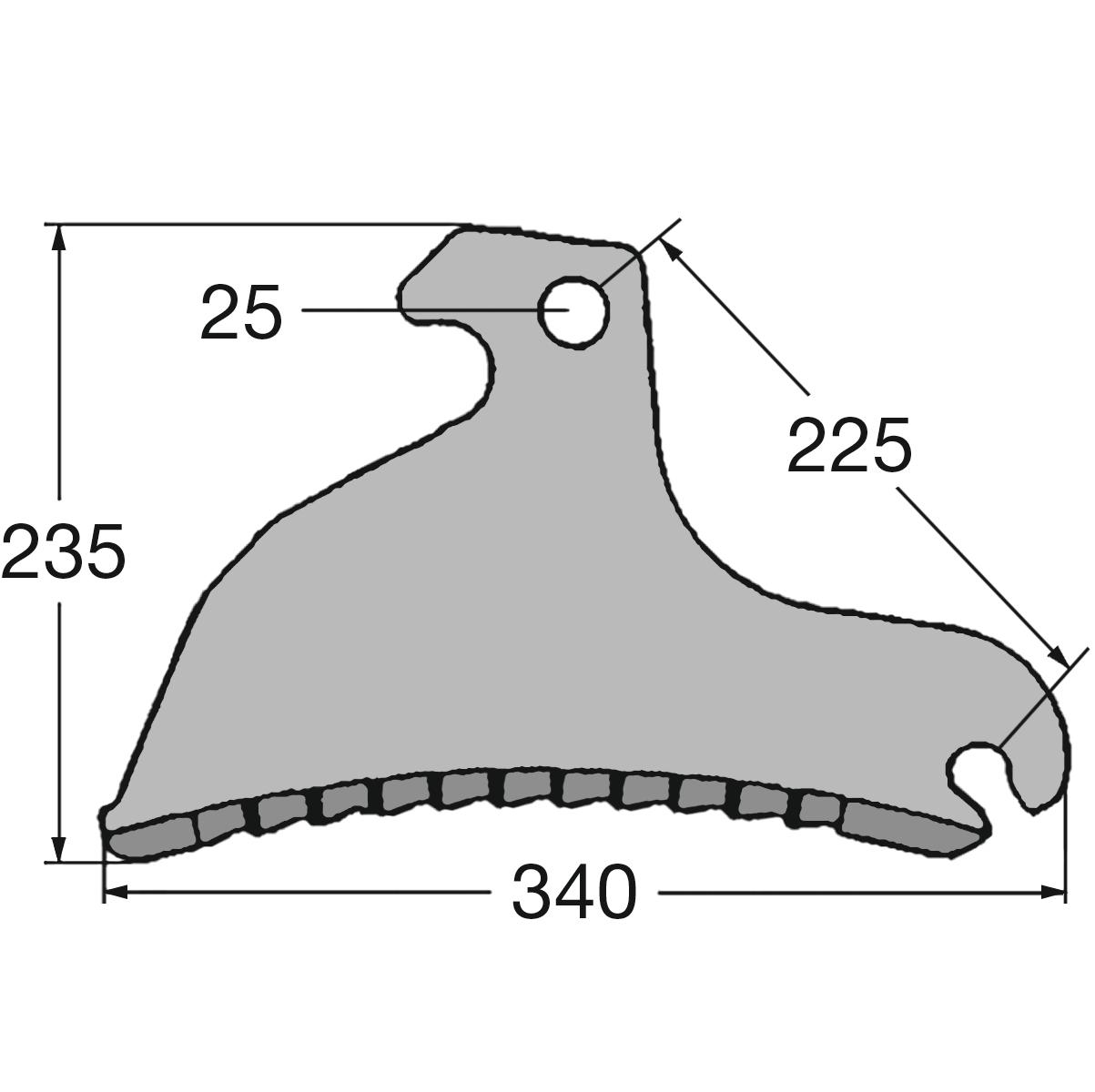 Ladewagenmesser für CLAAS - 9603282M