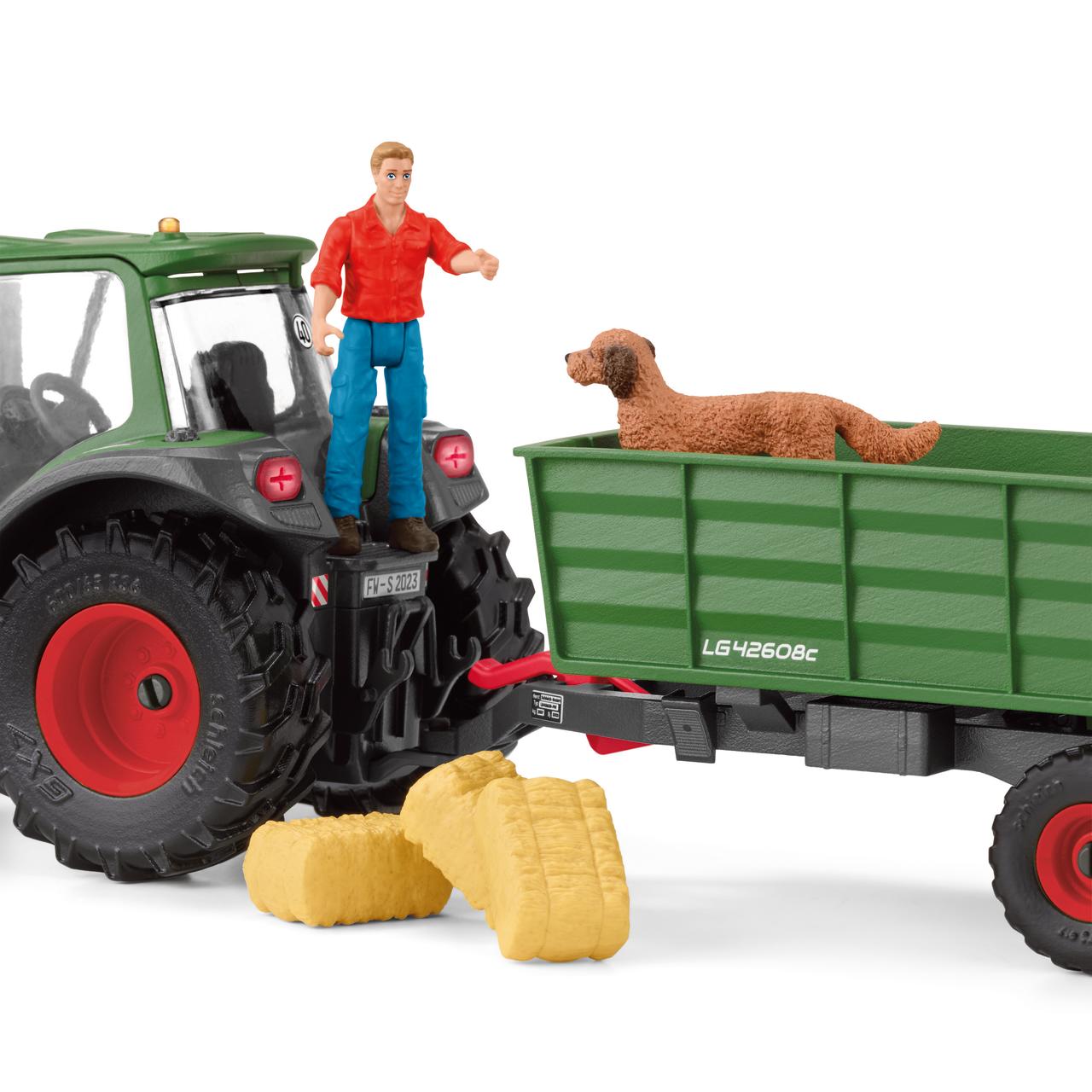 Schleich Traktor mit Anhänger