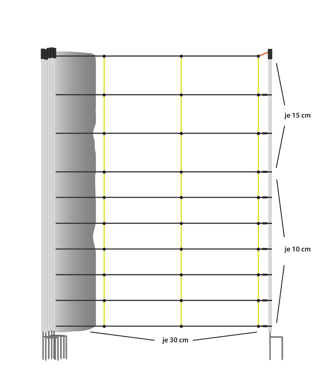 Horizont Livestock Netz 105 cm, 50m