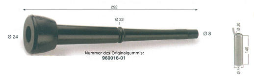 DeLaval Zitzengummi 16-01 - lang - original