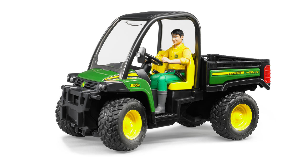 Bruder John Deere Gator XUV 855D mit Fahrer