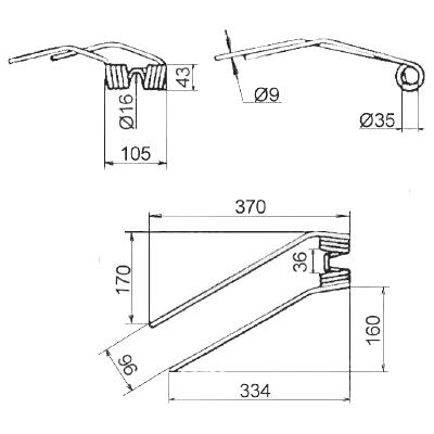 Zinken für FAHR KH 2N, 4N, 6N(ab 1966)