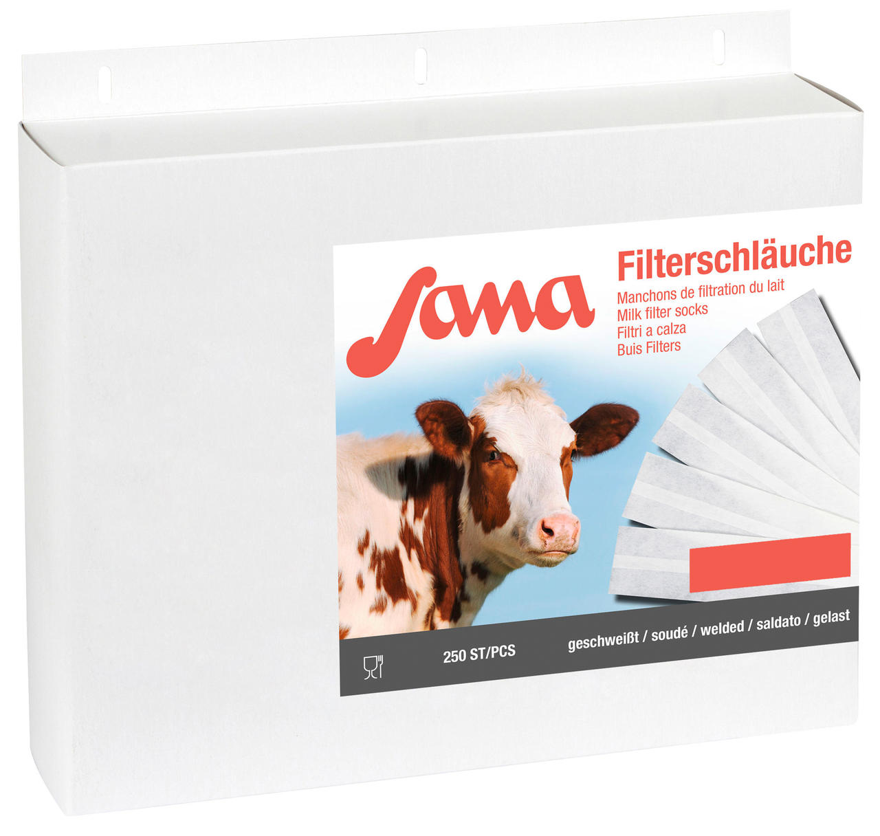 Sana Milchfilter Standard, geschweißt - 250 Stück - versch. Größen