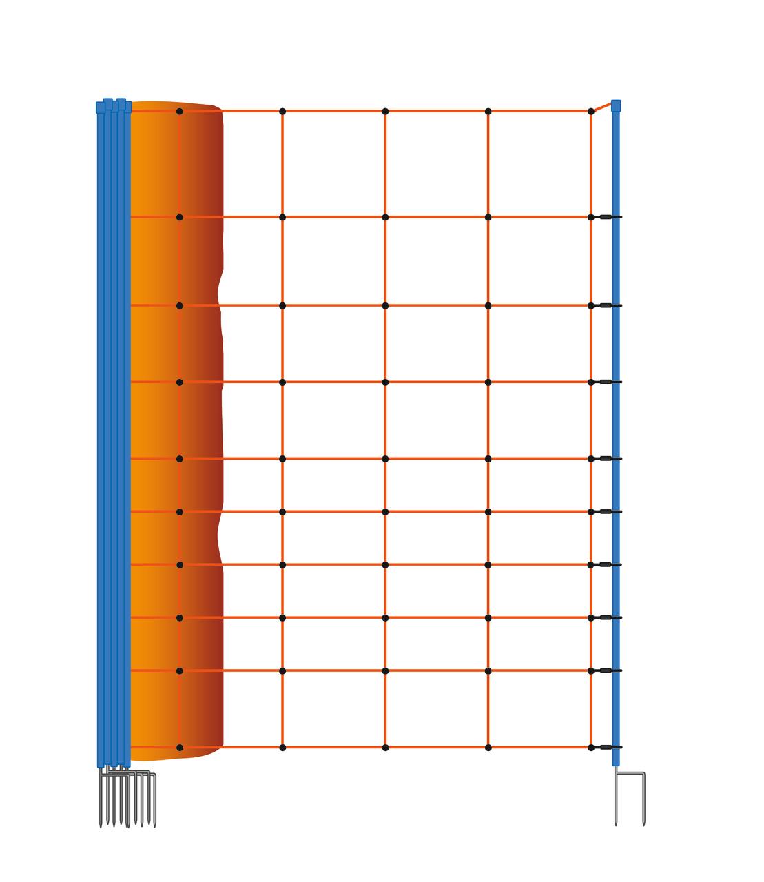 AKO OviNet Premium - Schafnetz, 108 cm, 50 m