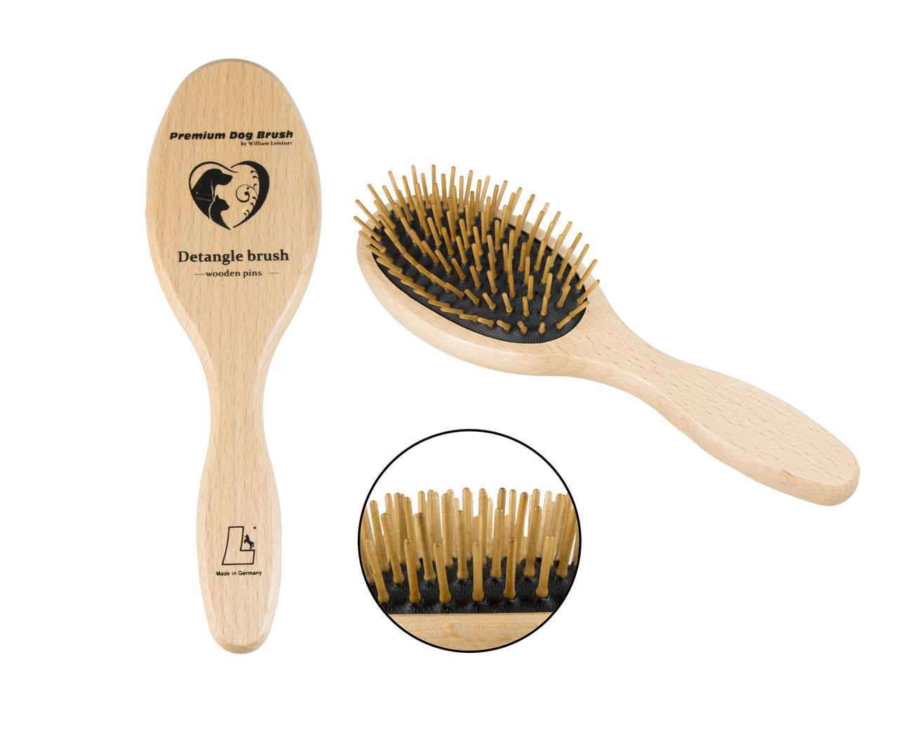 Leistner Premium Dog Brush Detangle