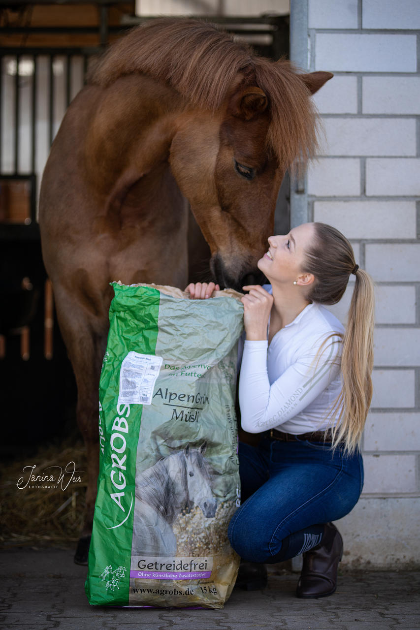 Agrobs AlpenGrün Müsli Pferdefutter 15 kg