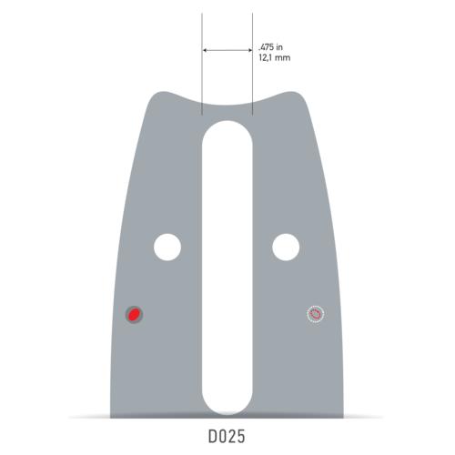 Oregon VERSACUT Führungsschiene, D025, 16"