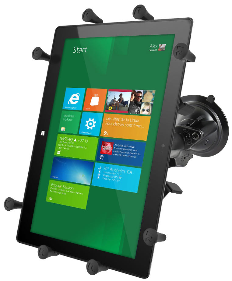 RAM-Mounts Saugfußhalterung für 12 Zoll Tablets