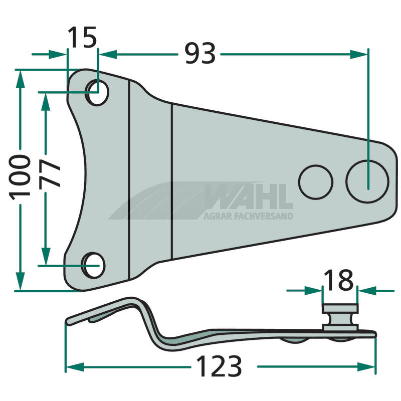 Klingenhalter - 123 mm