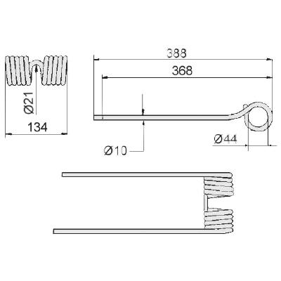 Zinken für KRONE - Ref.Nr. 1530141