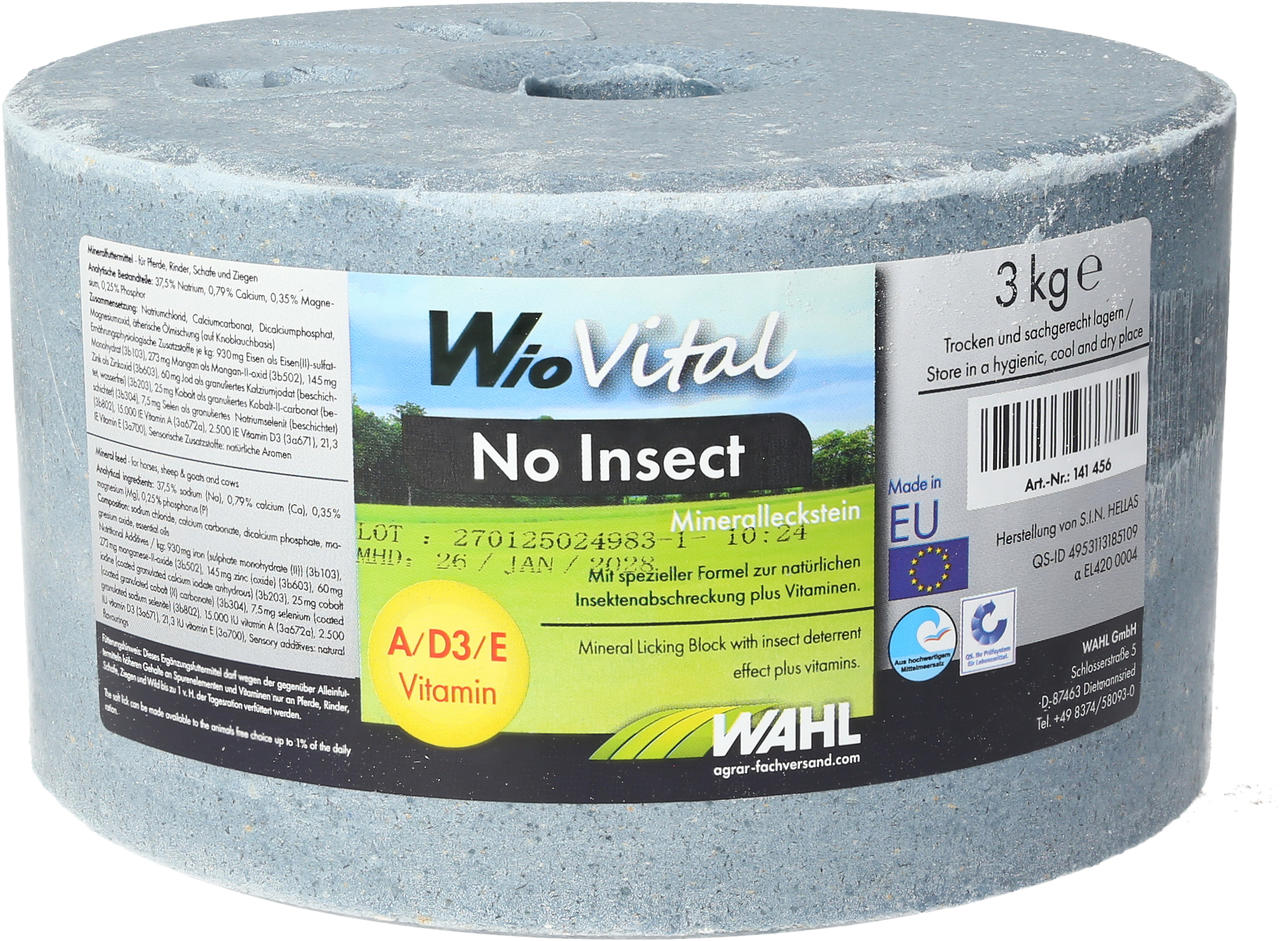 WAHL-Hausmarke WioVital No Insect Leckstein - 3 kg