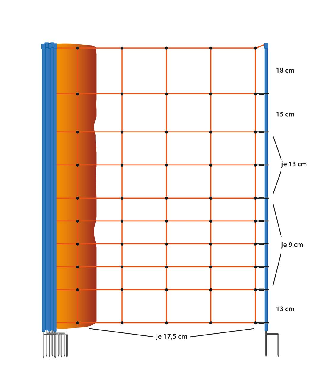 AKO OviNet Premium - Schafnetz, 108 cm, 50 m