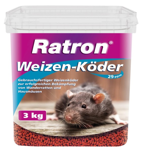 Frunol Delicia Ratron Weizenköder - 29 ppm -3 kg Eimer