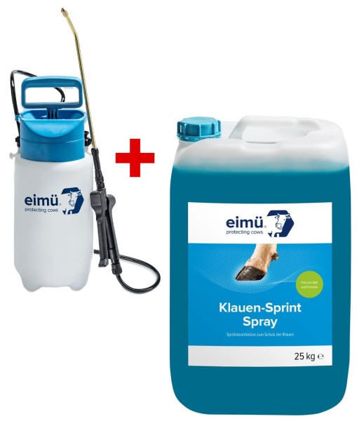 eimü Klauen-Sprint Spray 25 kg mit Sprühgerät